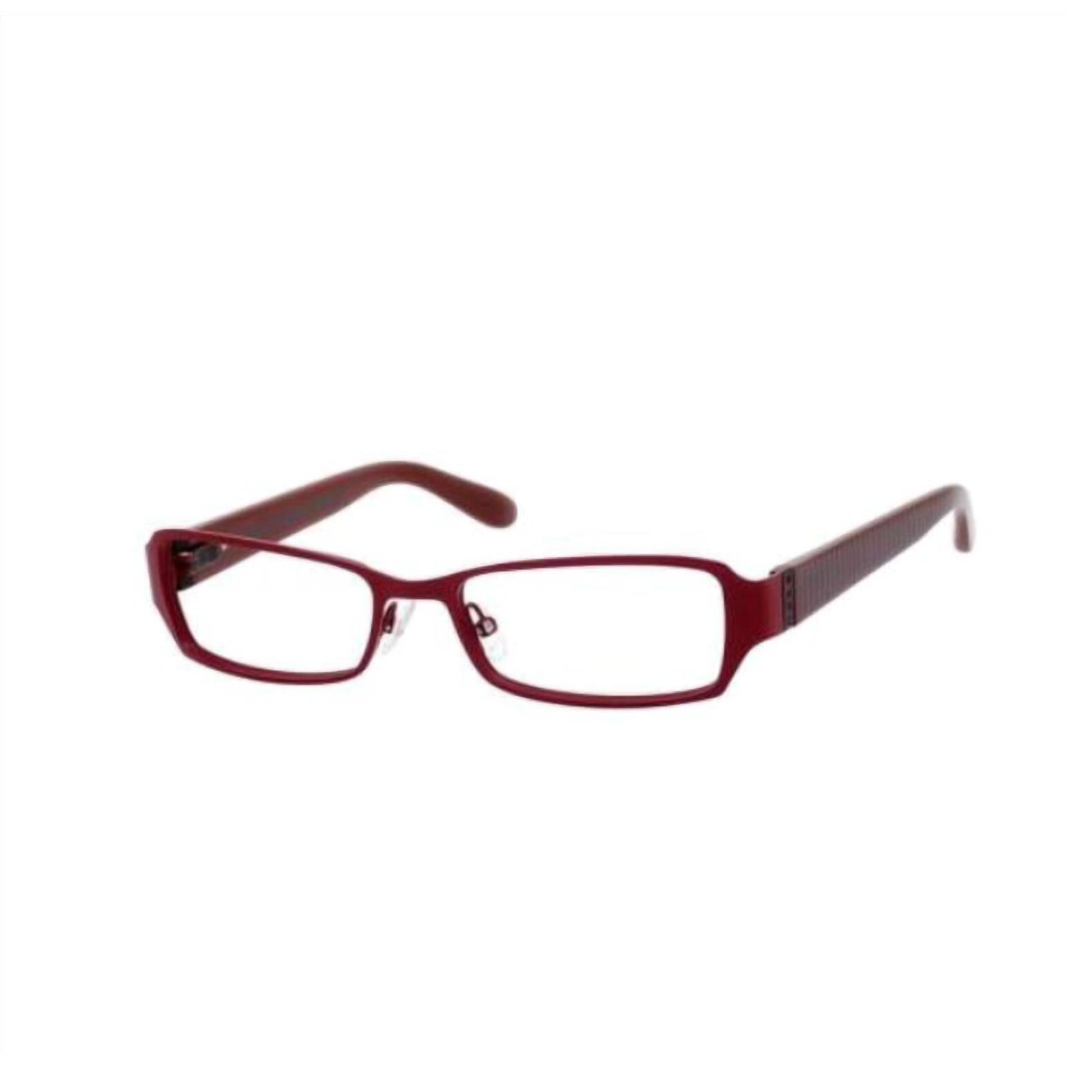 New Marc By Marc Jacobs Women's 539 Rectangular Frame Eyeglasses In Burgundy